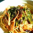 ほうれん草とベーコンの食べるラー油パスタ