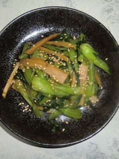 あと1品!簡単メンマと青菜の炒め物-レシピのメイン写真