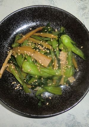 あと１品！簡単メンマと青菜の炒め物-レシピのメイン写真