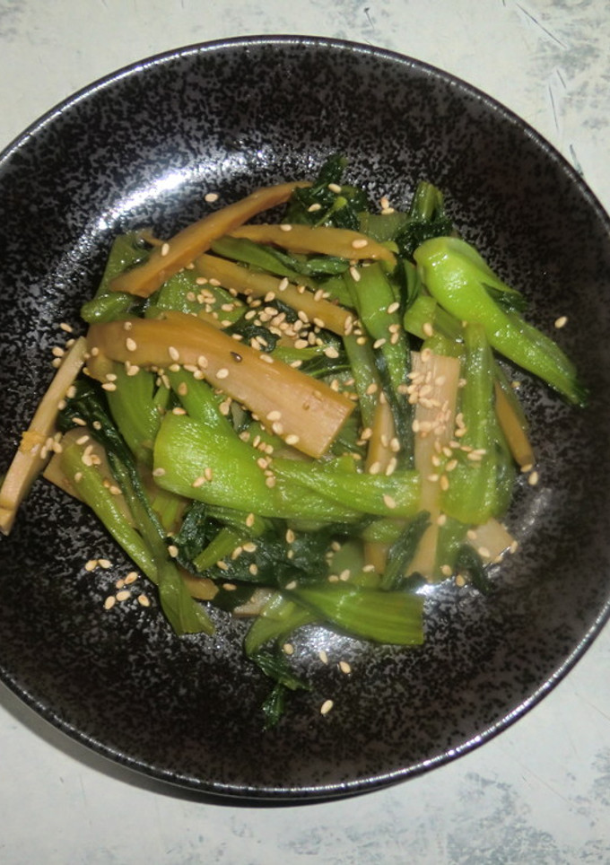 あと１品！簡単メンマと青菜の炒め物-レシピのメイン写真