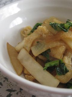 大根と油揚げの田舎炒め♪-レシピのメイン写真