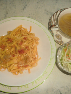 にんにく無し、美味!トマトとツナのパスタ-レシピのメイン写真