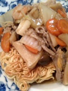 かためのあんかけ焼きそば~「両面黄」-レシピのメイン写真