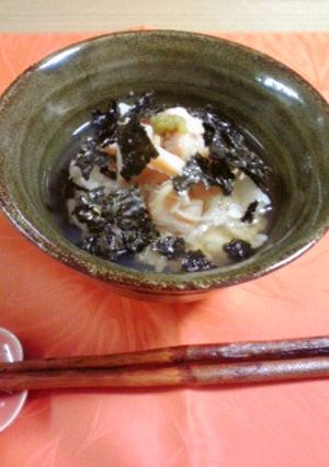 簡単!ホタテ缶でお茶漬け-レシピのメイン写真