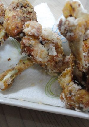 手羽元の唐揚げバジル風味（チューリップ）-レシピのメイン写真