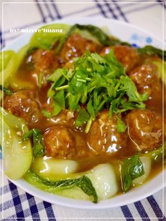 ふわふわ台湾の煮込み肉団子★紅燒獅子頭-レシピのメイン写真