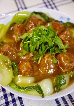 ふわふわ台湾の煮込み肉団子★紅燒獅子頭-レシピのメイン写真