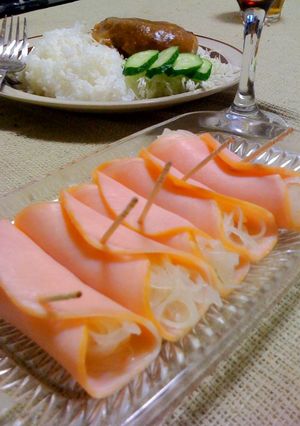 シャキシャキ玉葱のハム巻きサラダ★-レシピのメイン写真