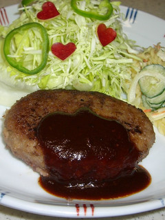 ふんわりスイート♡りんごのハンバーグ-レシピのメイン写真
