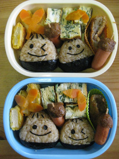 ❤キャラ弁❤秋!茶飯でクリおにぎり-レシピのメイン写真