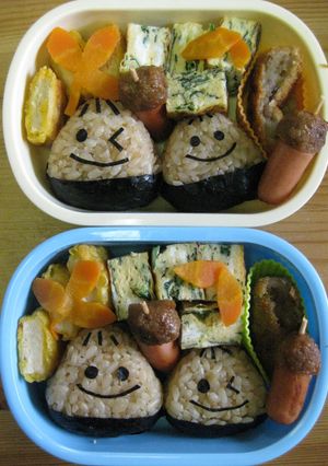 ❤キャラ弁❤秋！茶飯でクリおにぎり-レシピのメイン写真