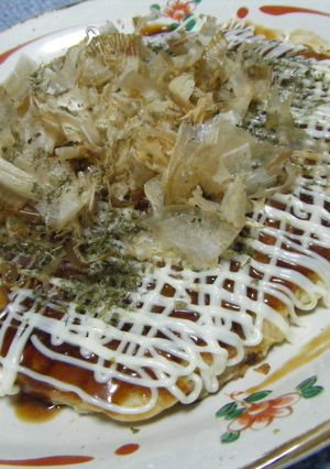 ピリ辛！　合びき肉入りお好み焼き-レシピのメイン写真