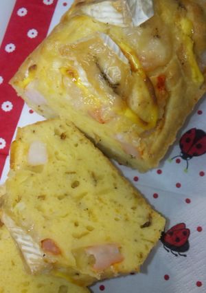 エビとカマンベールチーズのケークサレ-レシピのメイン写真