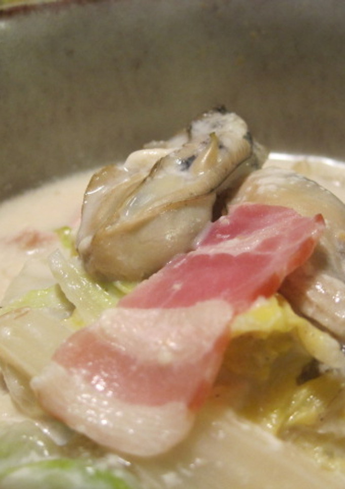 あったか♪白菜と牡蠣の和風ミルク煮-レシピのメイン写真
