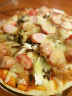 オニソテ簡単ソーセージピザ-レシピのメイン写真