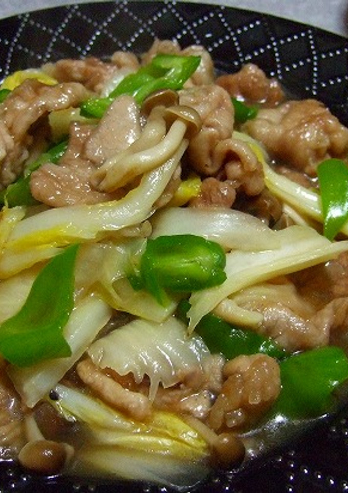 豚肉と白菜のとろっとオイスター炒め-レシピのメイン写真