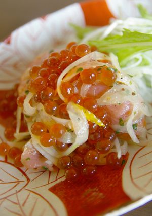 秋味スモークサーモンとイクラのマリネ-レシピのメイン写真