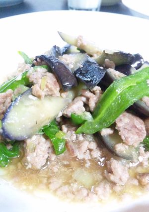 なすのひき肉みそ炒め-レシピのメイン写真