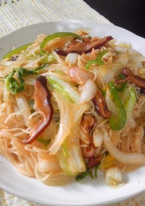 手抜き？節約？あっさり素麺ビーフン!-レシピのメイン写真