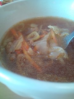 お酢でさっぱり☆白菜と豚肉の中華スープ-レシピのメイン写真