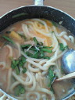 残りのみそ汁で!!ピリ辛みそ煮込みうどん-レシピのメイン写真