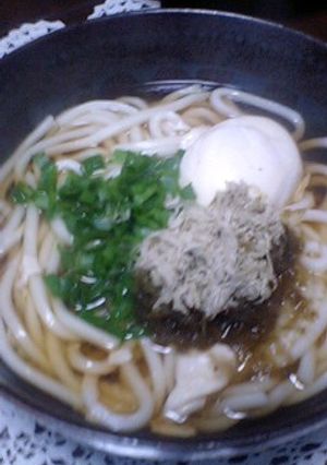節約５０円お昼ご飯★卵ととろろのおうどん-レシピのメイン写真