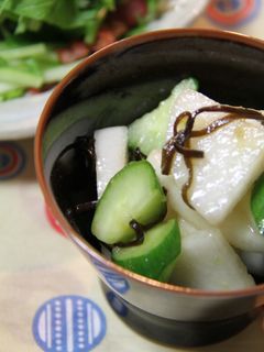大根ときゅうりの塩こぶ和え(柚子胡椒)-レシピのメイン写真