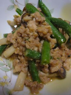 ☆簡単♪インゲンとしめじの肉味噌炒め☆-レシピのメイン写真
