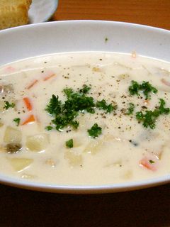 あさりクラムチャウダー(翌日はリゾット)-レシピのメイン写真