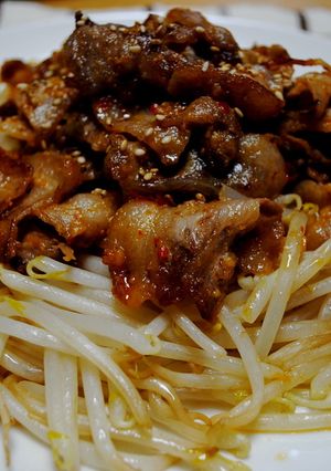 豚バラ肉のピリ辛味噌炒め-レシピのメイン写真