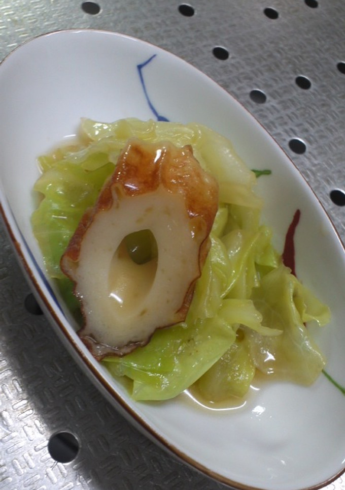 たっぷりｷｬﾍﾞﾂとちくわの煮物-レシピのメイン写真