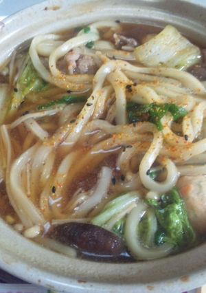 家にあるもので簡単鍋焼きうどん-レシピのメイン写真
