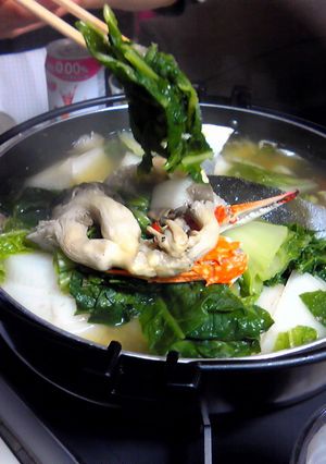 暗黒料理研究会：カニ等鍋-レシピのメイン写真