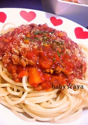 トマト缶でミートソース-レシピのメイン写真