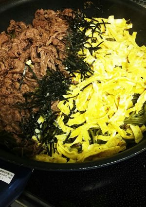 山口県民直伝！フライパンでお手軽瓦そば-レシピのメイン写真