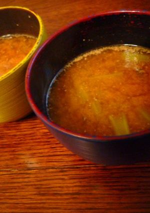大根の葉とゴマが美味しい味噌スープ-レシピのメイン写真