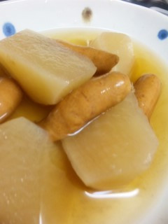 大根とシャウエッセンの汁だく煮物☆-レシピのメイン写真
