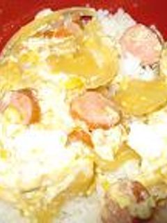 ウインナーで玉子丼-レシピのメイン写真
