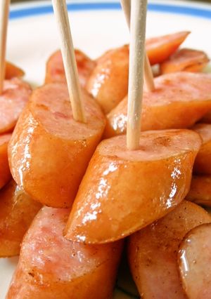 ウインナーの試食-レシピのメイン写真