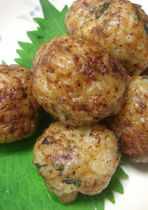 胡桃入り♬ご飯でマヨ味噌団子-レシピのメイン写真