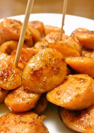 ウインナーの試食（カレー味）-レシピのメイン写真