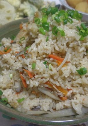 鶏皮ゴボウ炊き込みご飯-レシピのメイン写真