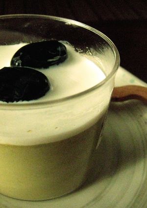黒豆と抹茶のおとうふプリン♪　-レシピのメイン写真