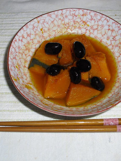 黒豆入りかぼちゃのふくめ煮-レシピのメイン写真
