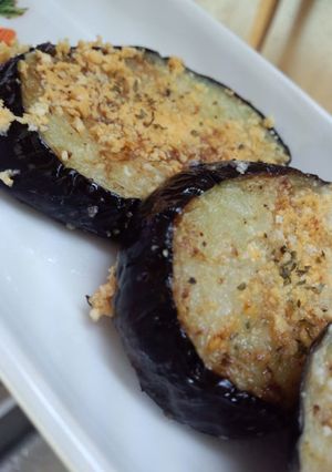 ナスの粉チーズ焼き-レシピのメイン写真