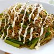 スタミナ満点のニンニク芽のソース焼そば