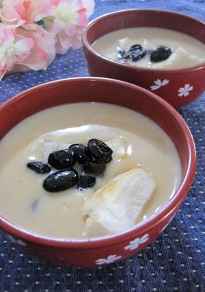 黒豆入り♡ほっこりきな粉ぜんざい-レシピのメイン写真