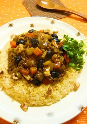 黒豆と根菜のドライカレー-レシピのメイン写真