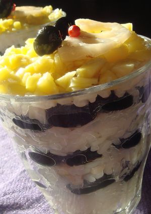 ◎●黒豆と蓮根ｄｅおすしｎａパフェ●◎-レシピのメイン写真