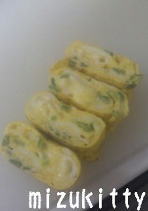 チーズとろーり＊ピーマン卵焼き-レシピのメイン写真